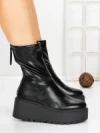 Ghete Dama cu Platforma 5AH57 BLACK | MEI