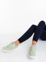 Pantofi sport dama verzi din piele ecologica Amelda