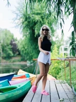 Papuci dama fucsia din material sintetic Mika