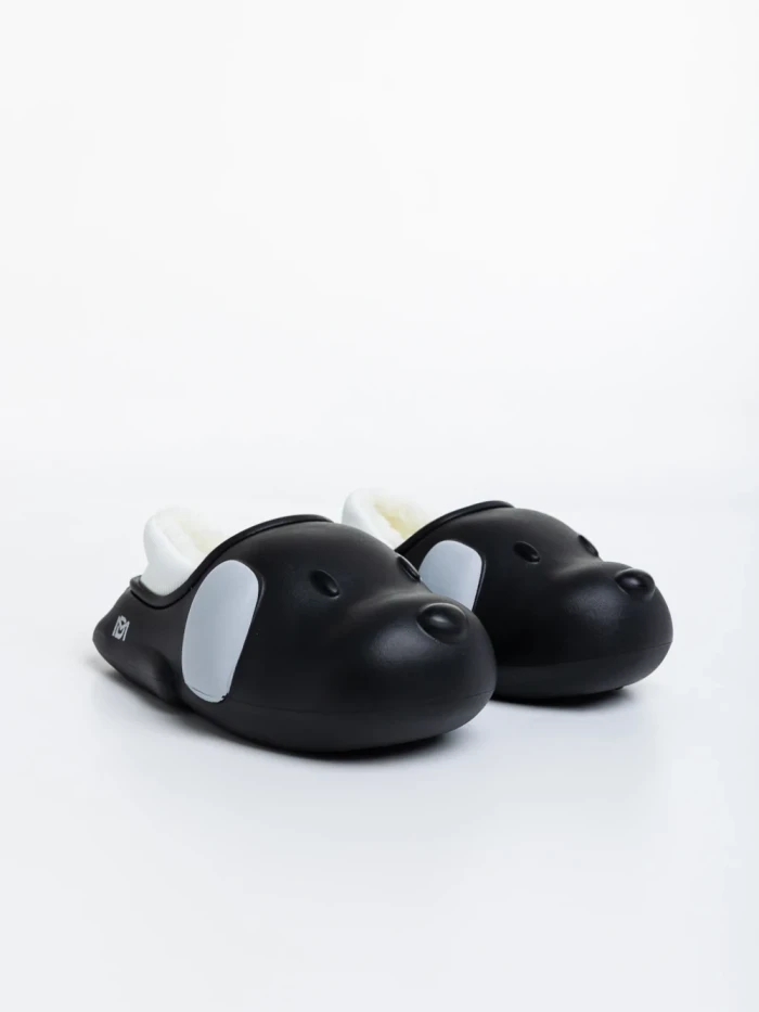 Papuci copii negri din polistiren Clef