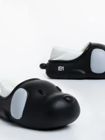 Papuci copii negri din polistiren Clef