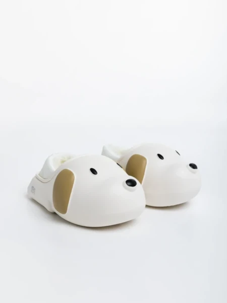 Papuci copii albi din polistiren Clef