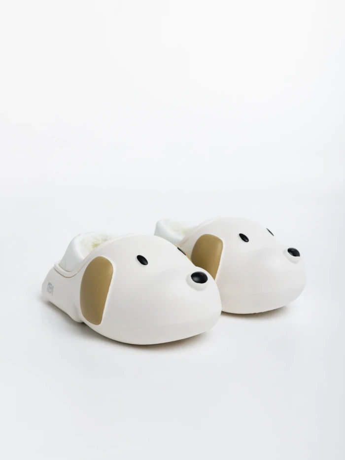 Papuci copii albi din polistiren Clef