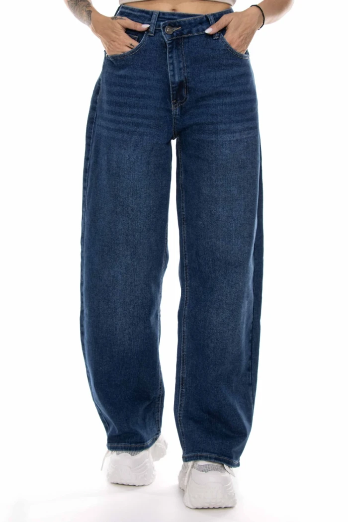 Blugi Dama KW555-3 ALBASTRU INCHIS | MINA