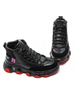 Ghete Barbati din piele naturala 1006-1 BLACK | ADVANCER