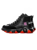 Ghete Barbati din piele naturala 1006-1 BLACK | ADVANCER