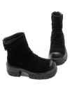 Ghete Dama din piele naturala D28-3F BLACK | ADVANCER