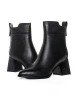 Botine Dama cu toc gros K107-55-B81A Negru » MeiShop.Ro