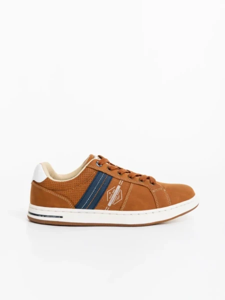 Pantofi sport barbati maro din piele ecologica Carmela