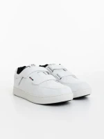 Pantofi sport barbati albi din piele ecologica Herminio