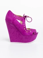 Sandale dama mov din material textil Shyama