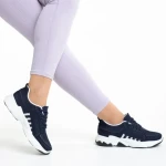 Pantofi sport dama albastri din material textil Linetta