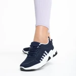 Pantofi sport dama albastri din material textil Linetta