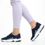 Pantofi sport dama albastri din material textil Linetta