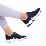 Pantofi sport dama albastri din material textil Linetta