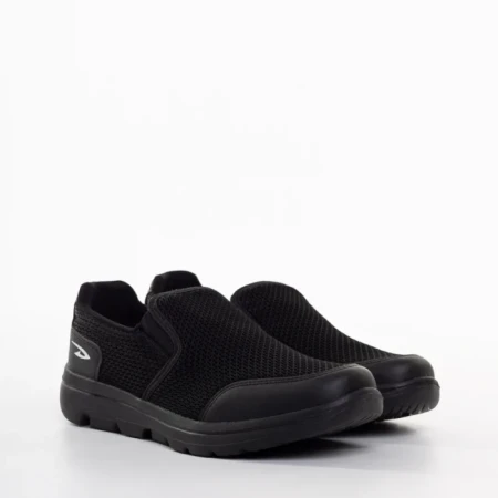 Pantofi sport barbati negri din material textil Kadence