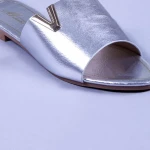 Papuci dama Celia argintii