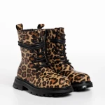 Ghete copii leopard din piele ecologica Irlene