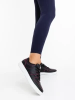 Pantofi sport dama negri din piele ecologica Amelda