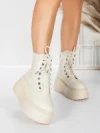 Ghete Dama cu Platforma 56WL16 BEIGE | MEI