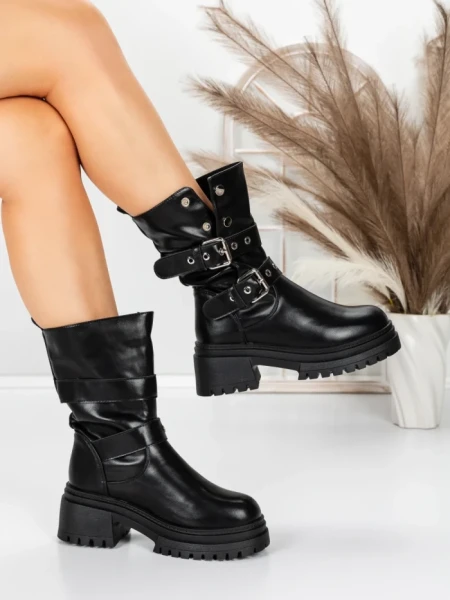 Ghete Dama Imblanite 5W81 BLACK | MEI