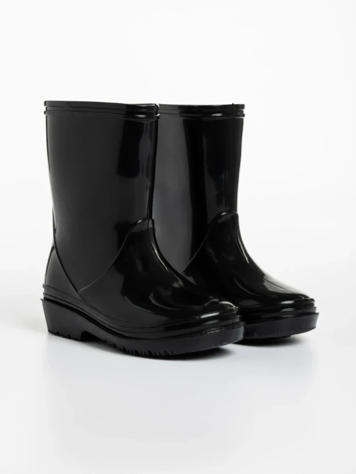 Cizme copii negre din cauciuc Siani