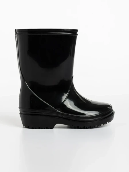 Cizme copii negre din cauciuc Siani