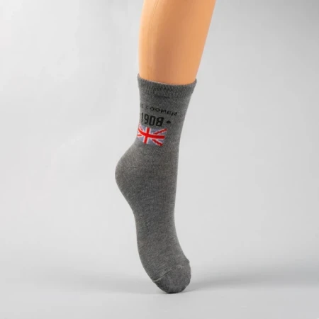 Set 2 perechi sosete copii Lee Cooper Edhy rosii si gri