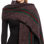 Fular dama Carti negru
