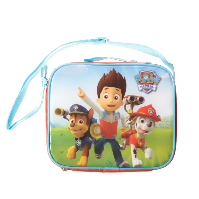 Geanta frigorifica Paw Patrol cu accesorii, portocalie cu albastru