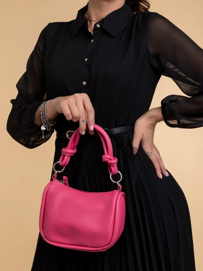 Geanta dama fucsia din piele ecologica Aalis