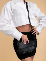 Geanta dama neagra din piele ecologica Michala