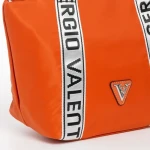 Geanta dama portocalie din material textil Armandine