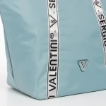 Geanta dama albastra deschis din material textil Anelise