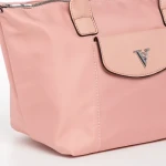 Geanta dama roz din material textil Bernadette