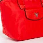 Geanta dama rosu din material textil Bernadette
