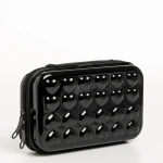 Geanta cosmetice dama neagra din acril Santina