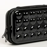 Geanta cosmetice dama neagra din acril Santina