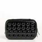 Geanta cosmetice dama neagra din acril Santina