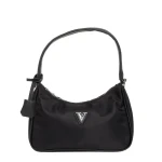Geanta dama neagra din material textil Elfreda