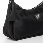 Geanta dama neagra din material textil Elfreda