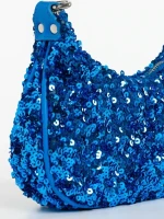 Geanta dama albastra inchis din material textil Ayah