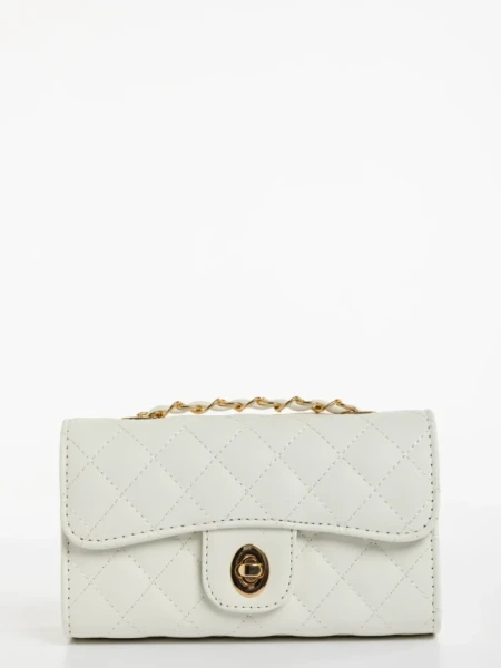 Geanta dama alba din piele ecologica Madalitso