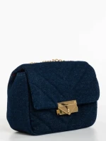 Geanta dama navy din material textil Bansari