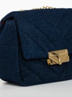 Geanta dama navy din material textil Bansari