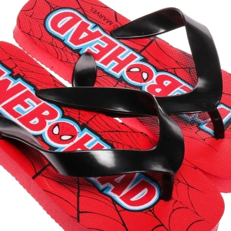 Papuci copii Spider-Man rosu cu negru