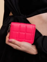 Portofel dama fucsia din piele ecologica Tomasa
