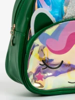 Rucsac copii verde din piele ecologica Hopper