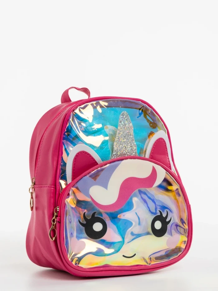 Rucsac copii fucsia din piele ecologica Hopper
