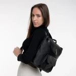 Rucsac dama negru din piele ecologica Erinna